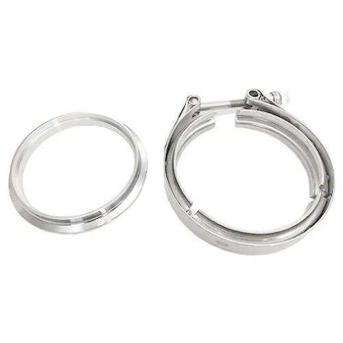4" V-band Stainless DOWNPIPE SIDE Flange and Clamp SET for T4 Turbine Housing GT42/GTX42 GT45/GTX45 - Image 2