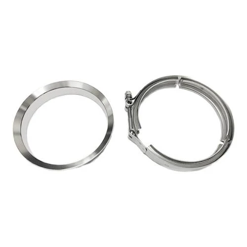 5" MARMON Stainless Downpipe Flange & Clamp GARRETT T6 DIVIDED TBN HSG on GT42 GT45 - Image 2
