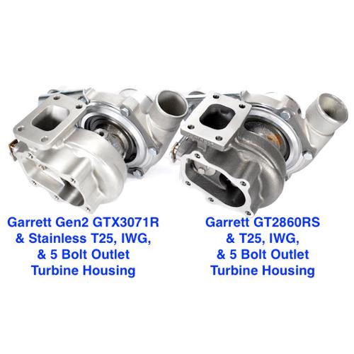 GEN2 Garrett GTX3076R, Compact Comp Hsg, Stainless .86 AR T25 IWG 5 Bolt Turbine Hsg, 1 Bar Actuator GRT-TBO-B35 - Image 4