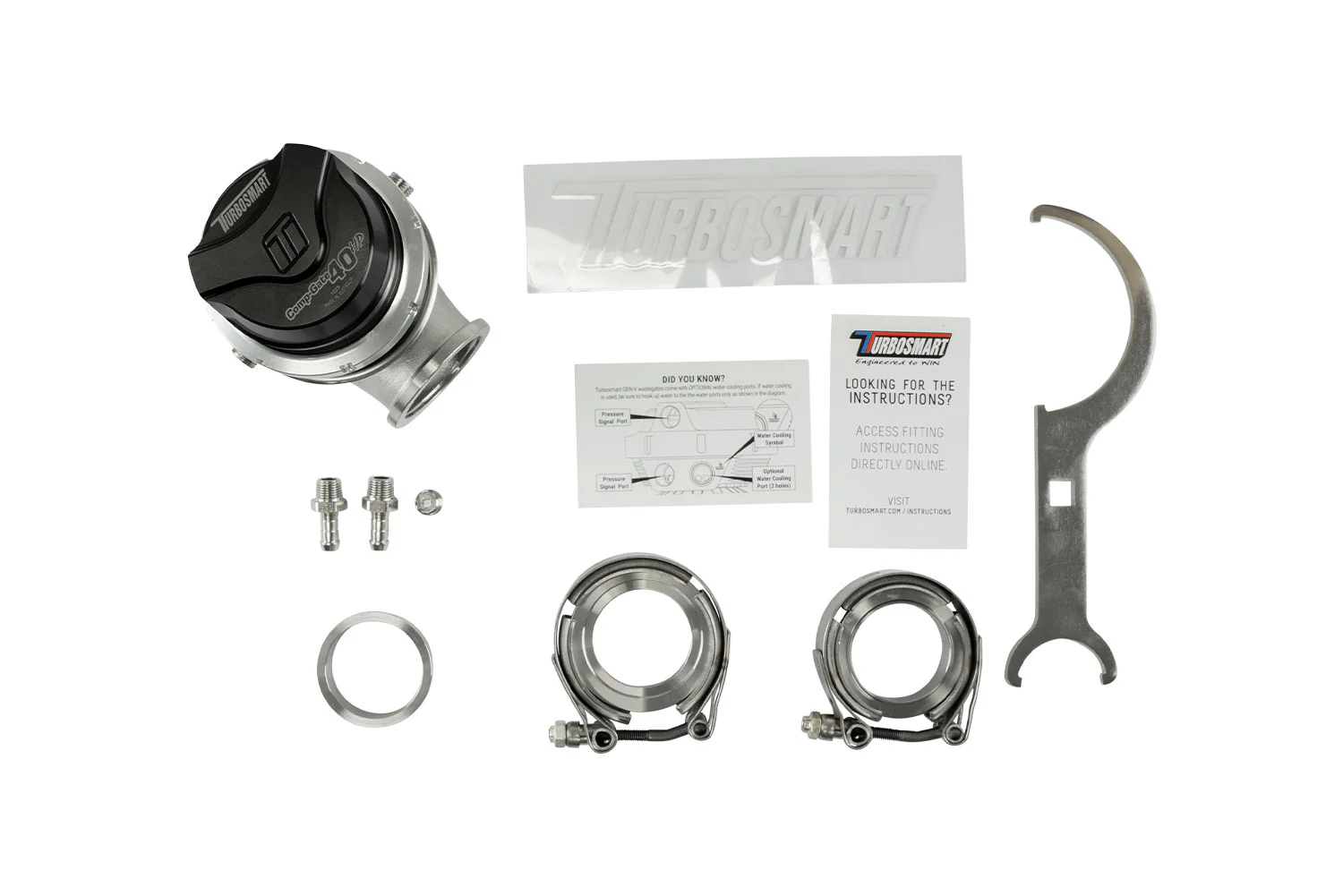 GenV CompGate40HP ‘High Pressure’ 35psi External Wastegate (Black) - Image 6