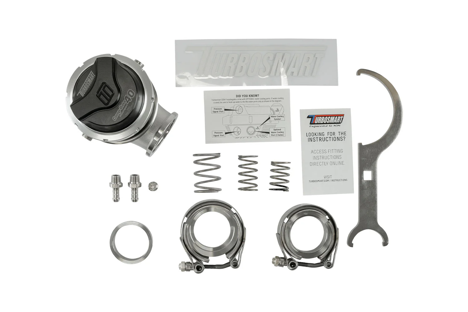 GenV CompGate40M ‘Motorsport’ 14psi External Wastegate (Black) - Image 6