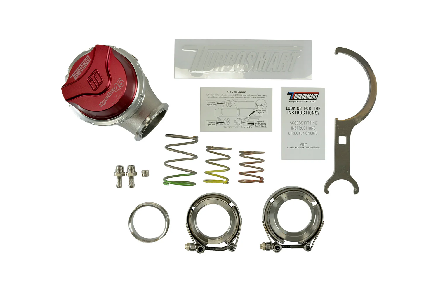 GenV HyperGate45 14psi External Wastegate (Red) - Image 6