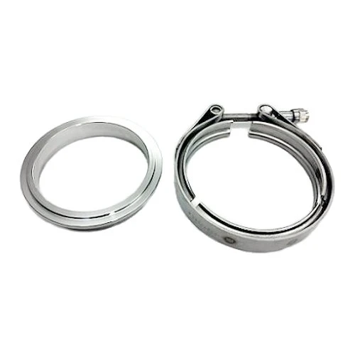 Stainless Downpipe Flange and Clamp set 3" GT V-band (w/Protruded 78mm lip at the ID) 90mm OD - Image 2